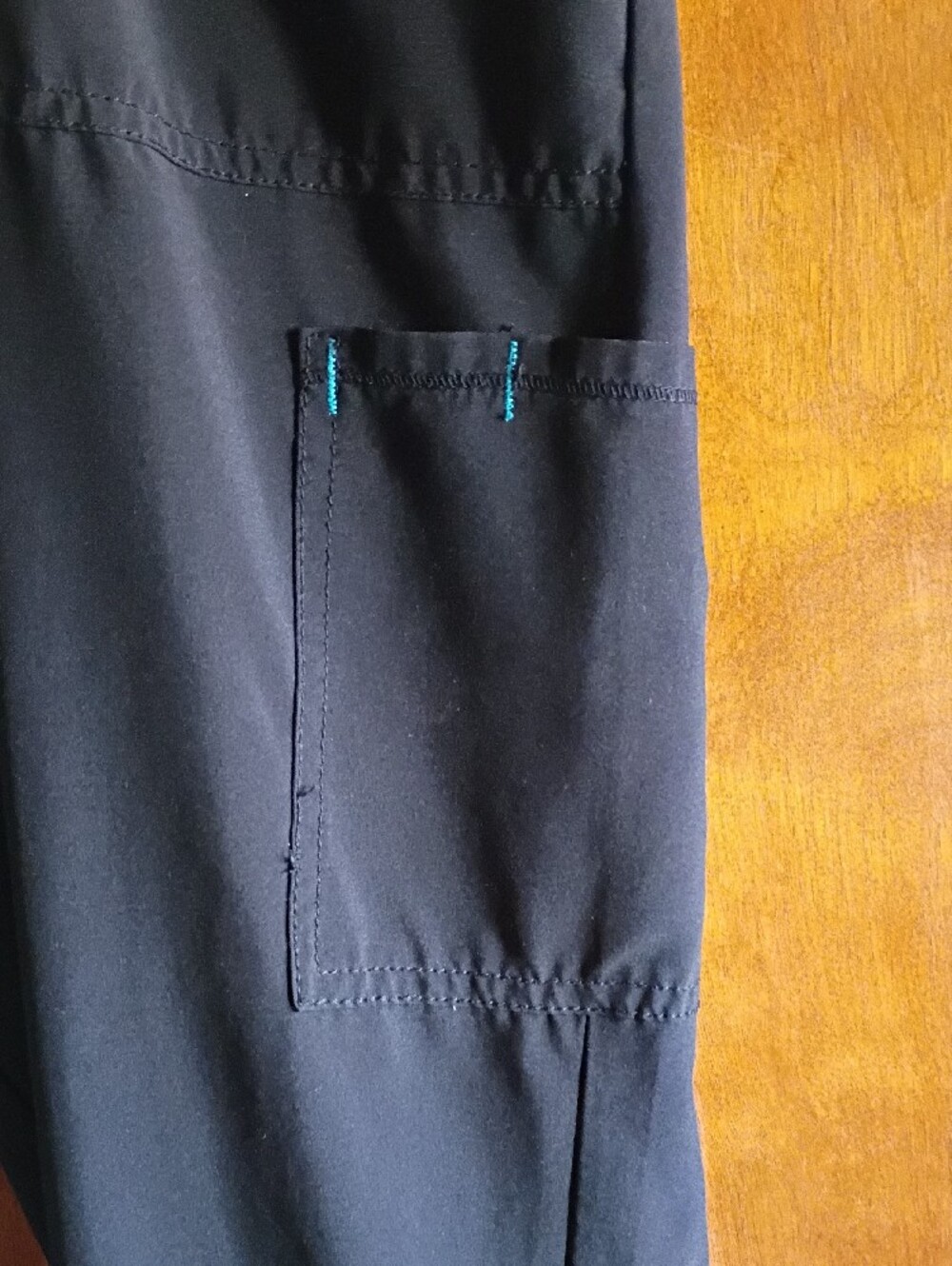 Scrubstar Black Cargo Drawstring Work Pants CNA Nurse Veterinary Comfortable - Picture 3 of 10